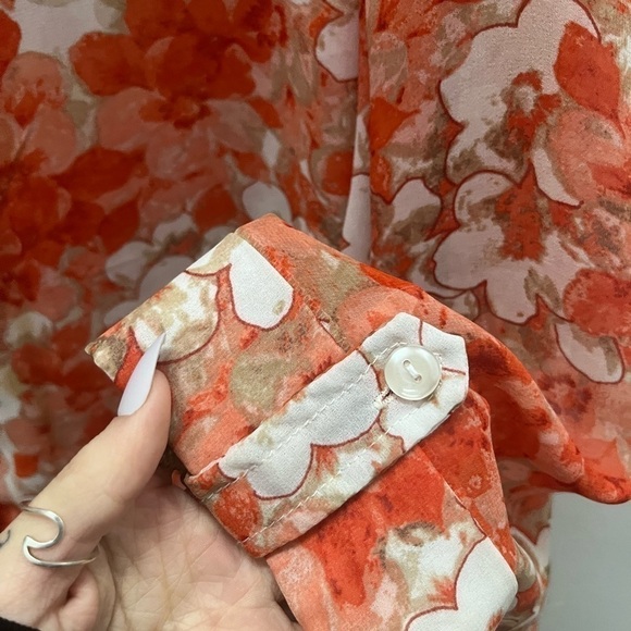 🚨CLEARANCE B1123-11 CATHY Daniels Button Down Floral Blouse - Picture 2 of 3